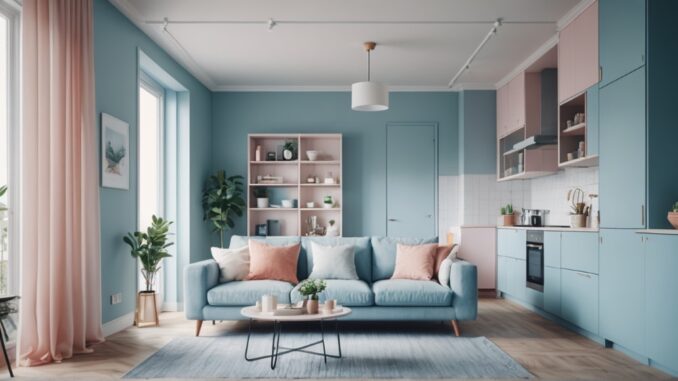 Sanfte Pastellfarben im eigenen Heim