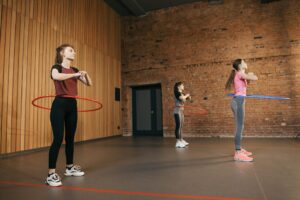 Gruppentraining Hula Hoop