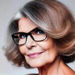 Halblang Frisuren ab 60 mit Brille - so stylish können sie sein