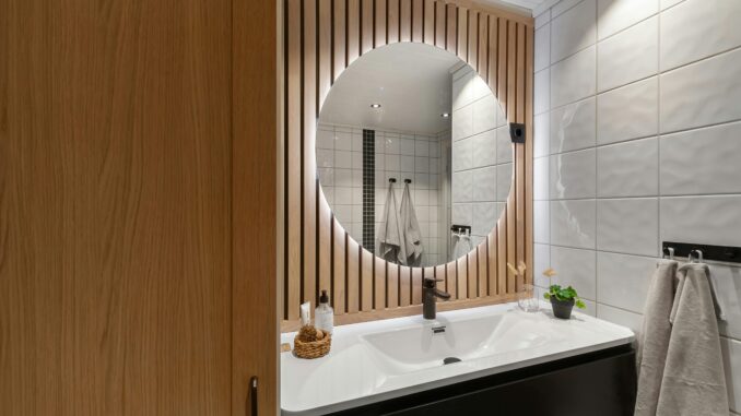 Badezimmer Deko Ideen modern Holz