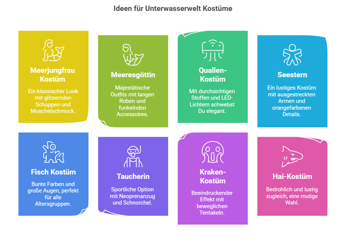 Beliebte Ideen für ein Unterwasserwelt Kostüm