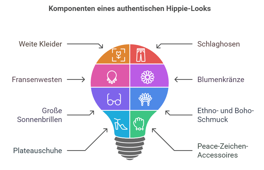 Hippie Kostüm Ideen Grafik