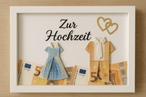 Hochzeitsgeschenk Geld - Bilderrahmen