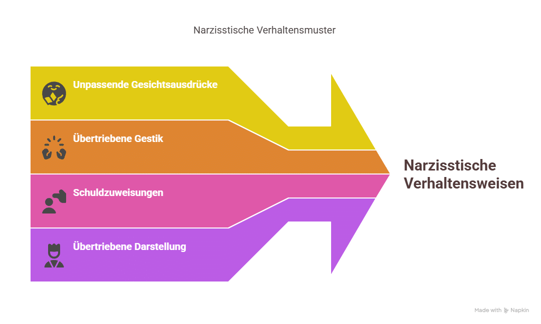 Narzisstische Verhaltensmuster - Grafik
