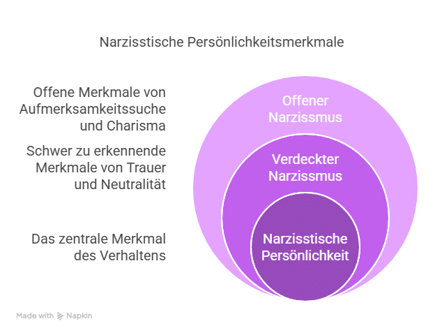Narzisstische Persönlichkeitsmerkmale - Grafik