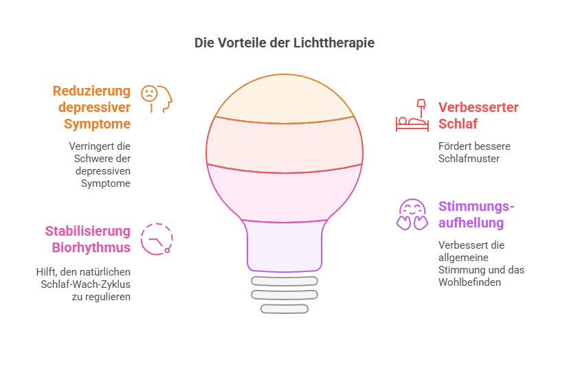 Lichttherapie bei Depression - Grafik