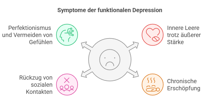 Symptome der funktionalen Depression bei Frauen - Grafik