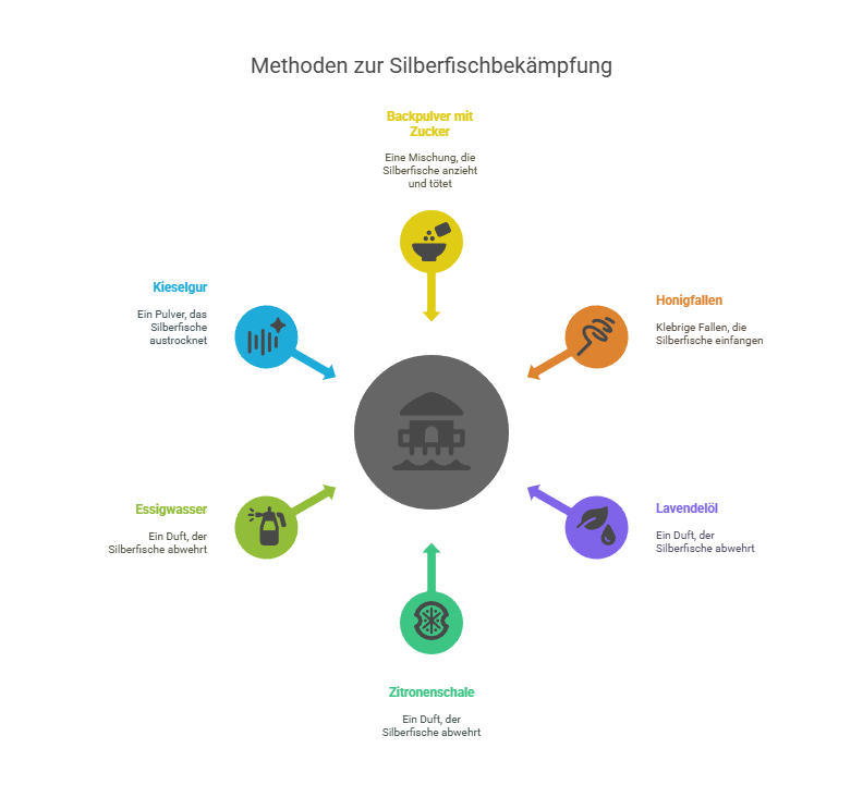 Methoden zur Bekämpfung von Silberfischen