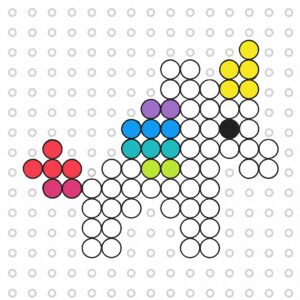 Bügelperlen Vorlage Einhorn