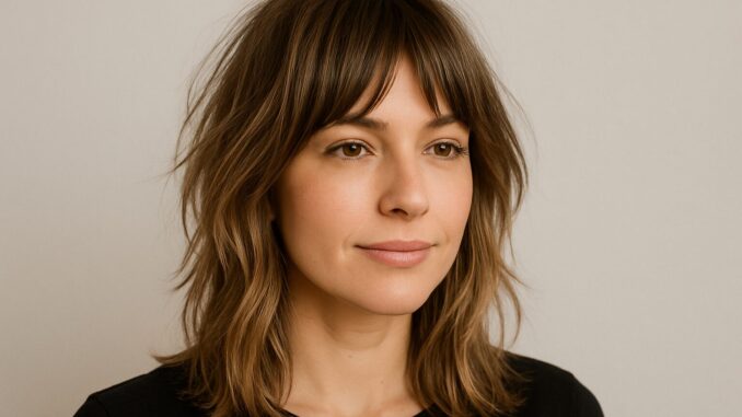 Frisur schulterlang Shaggy Cut