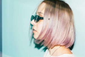 Frisuren mittellang Bob mit Farbe