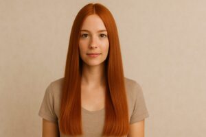 Gerader Haarschnitt für lange Haare