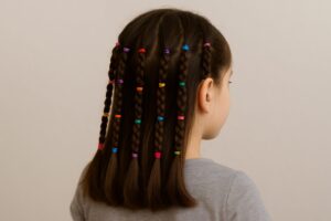 Kleine Zöpfe Mädchen Frisur