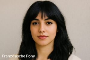 Pony Frisur mit französischem Pony