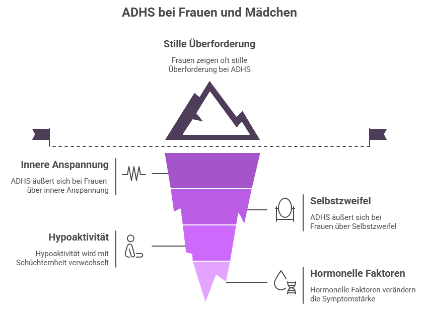 ADHS bei Frauen und Mädchen erkennen - Grafik