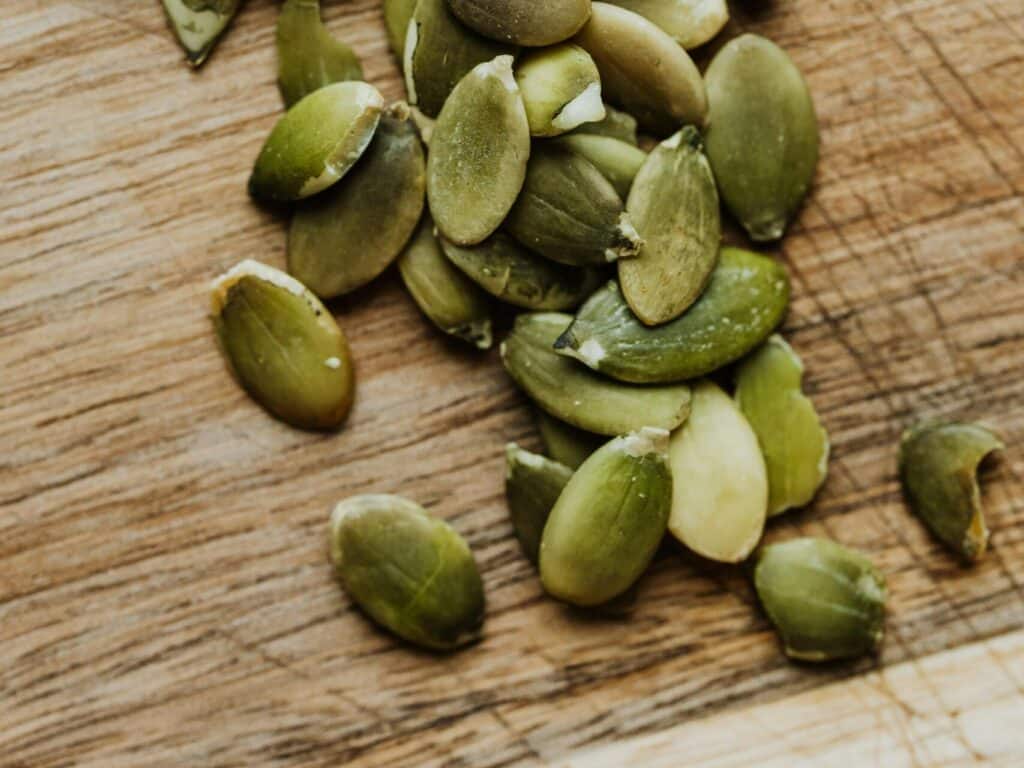 Kürbiskerne sind sehr reich an Eisen